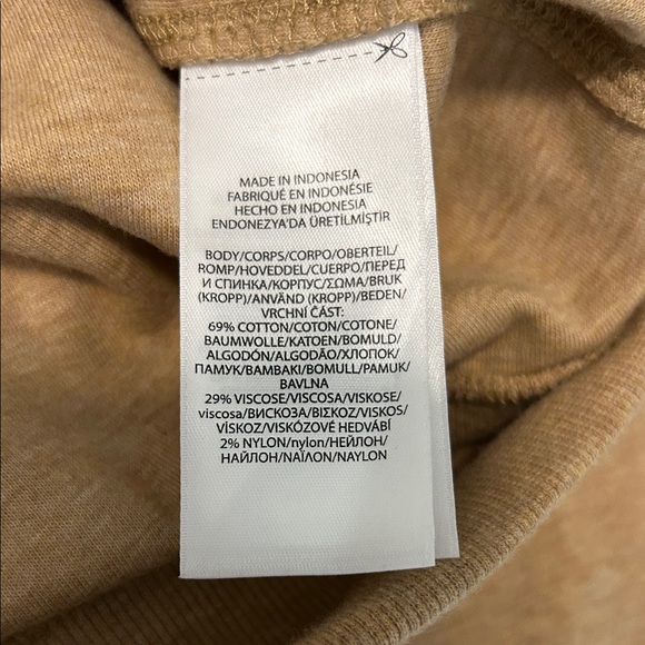 Polo Ralph Lauren Preppy Casual Beige Men's Luxury Jersey Pullover Large - Picture 8 of 11